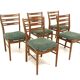 Set de 5 chaises scandinave en teck "Della", Möbel-IKEA, Ämhult, Suède, 1960