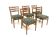 Set de 5 chaises scandinave en teck "Della", Möbel-IKEA, Ämhult, Suède, 1960