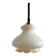 Vintage White Glass Pendant Lamp: Mid-Century Modern Kitchen Lighting