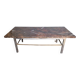 Fossil marble design coffee table 124cm