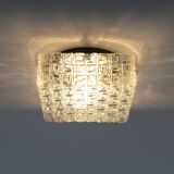 Square Flush Mount by Osvetlovaci Sklo Valasske Mezirici, 1960s