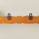 Small vintage wall-mounted coat rack with chinoiserie design