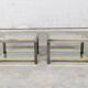 Hollywood Regency Two-Tier Sofa End Tables, 1970s, Set of 2