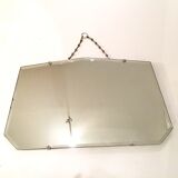 Mirror beveled with his chain 60 x 35 cm