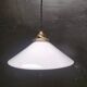 Opaline cone pendant light