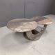 Vintage two tier marble coffee table, 1970s