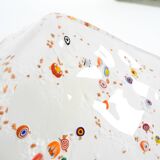 Post Modern Murano glass triangle ceiling lamp by Sylcom, Italy, 1985