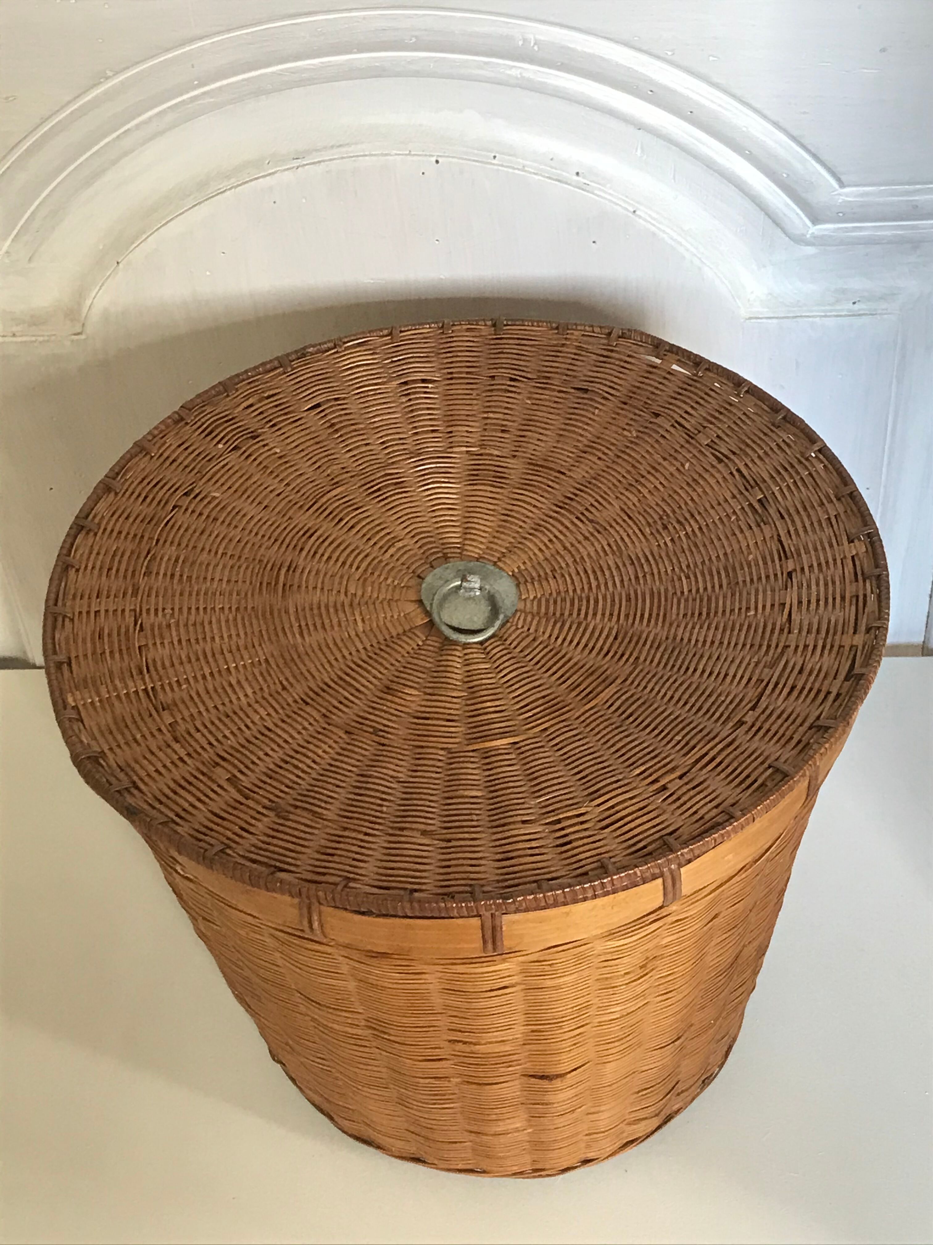 Vintage wicker basket