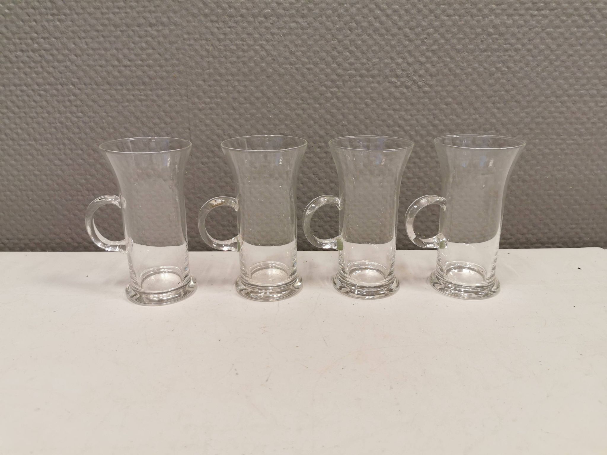 Original Irish coffee glasses from Arabia Finland, estimated 1980s, designed by Heikki Orvola