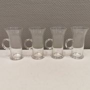 Original Irish coffee glasses from Arabia Finland, estimated 1980s, designed by Heikki Orvola