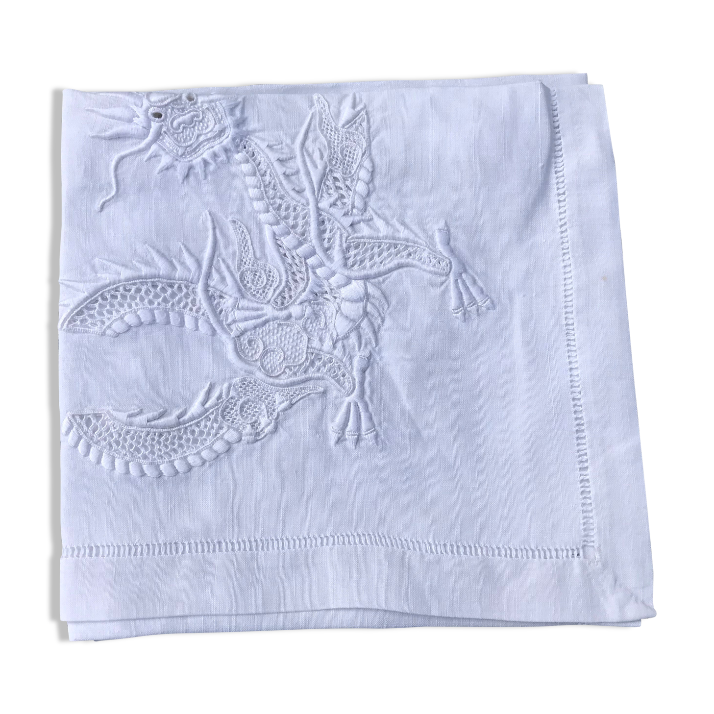 Tablecloth li!n pattern "dragons"