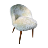 Fauteuil moumoute vintage