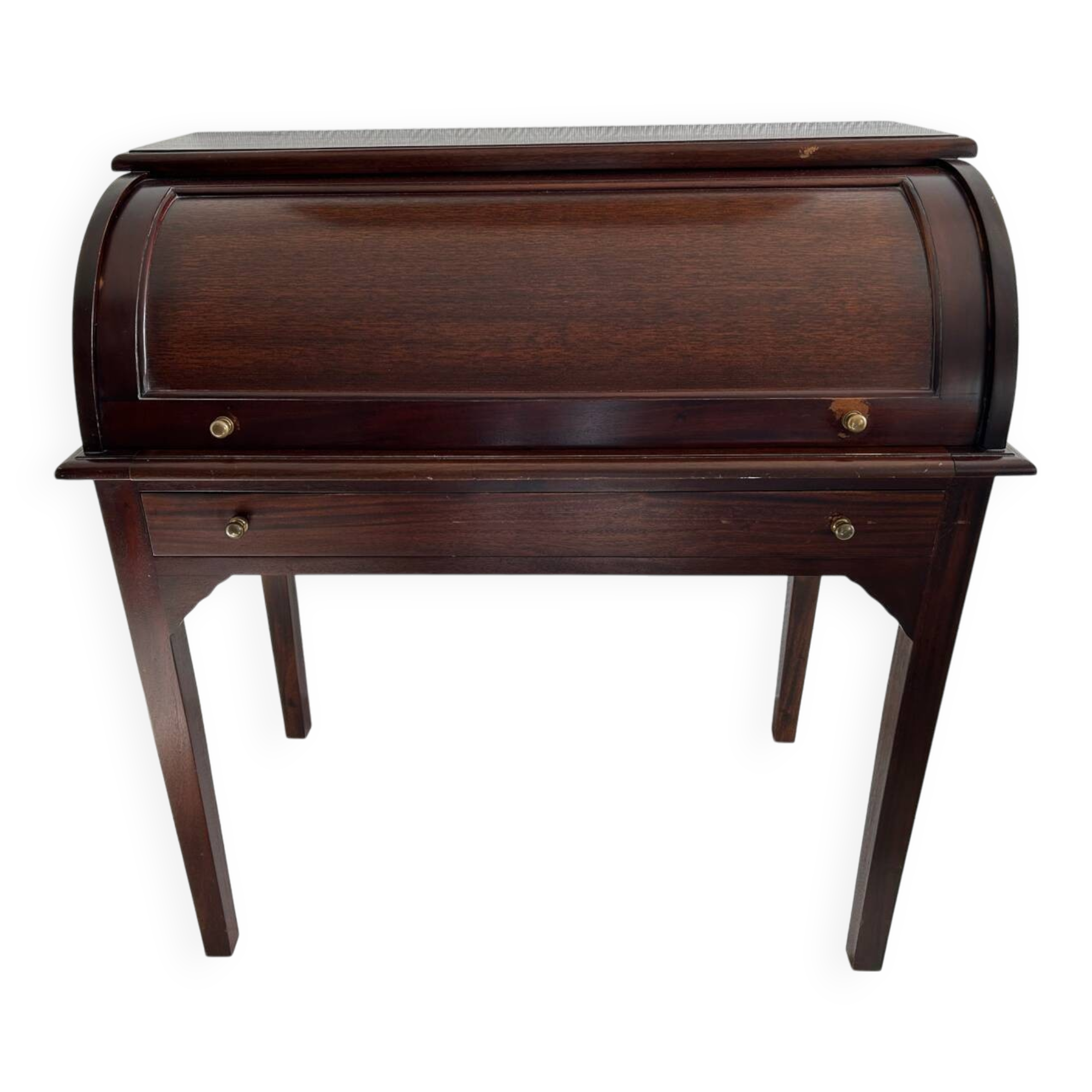 Mahogany cylinder secretary