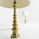 Pair brass lamps