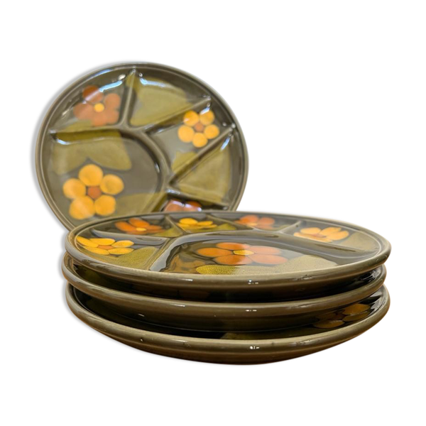 Lot de 4 assiettes vintage Mbfa Pornic