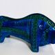 Aldo Londi Bitossi Rimini Taureau Bleu Italie, années 1960