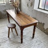 Walnut farm table 185 cm