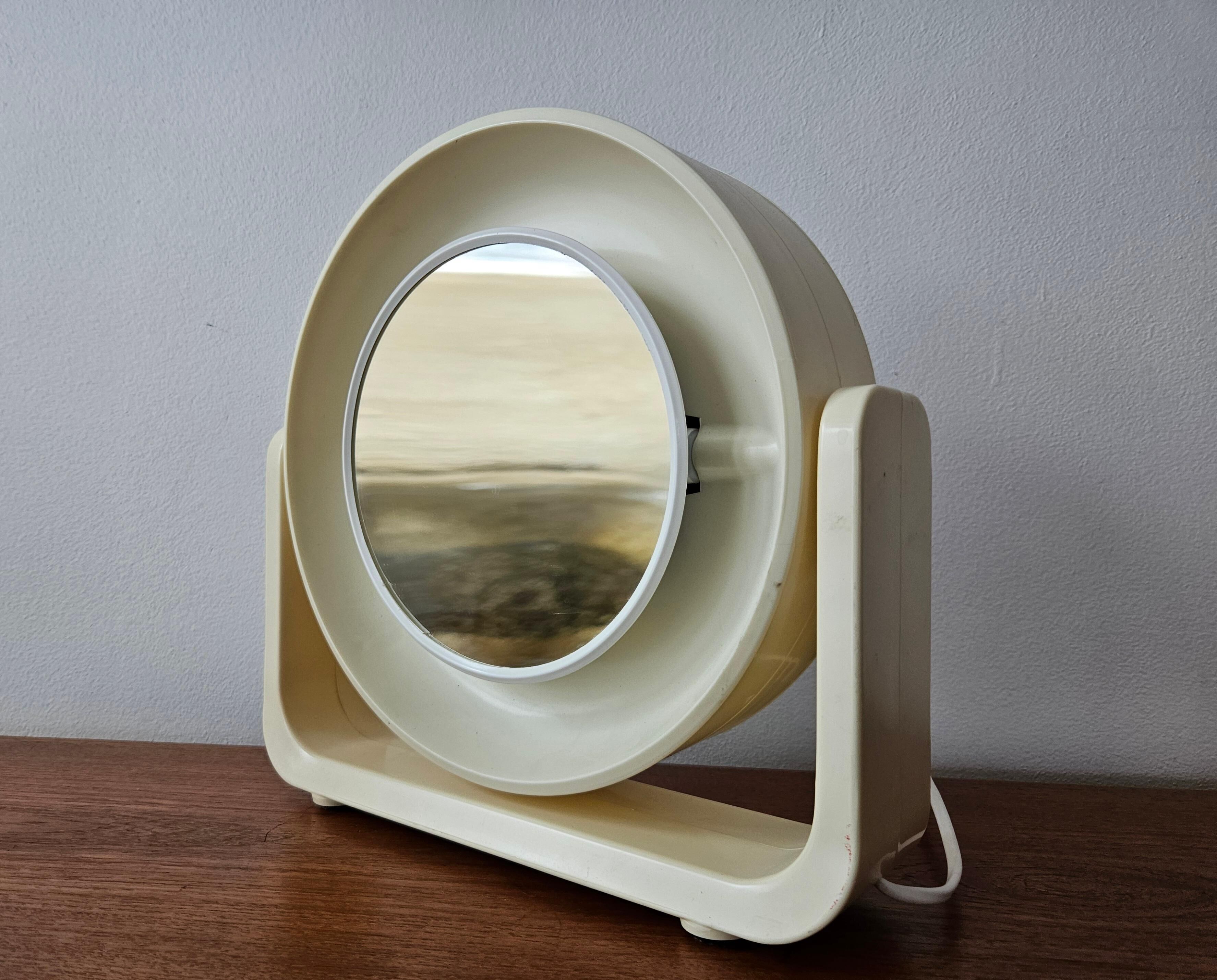Rare backlit wall or table mirror Midcentury, ALLSTAR, Germany, 1970s