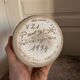 Old Stoneware Vase Ceramic Alsace Flowers Signed Paul Schmitter 1994 Unique