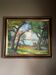 oil painting and knife on canvas mounted on a frame. Vintage