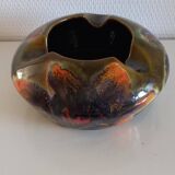 Ricard enameled ceramic ashtray signed