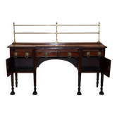 Georgian Irish buffet with brass lion head handles.