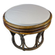 Pouf, rattan stool, new cushion