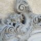 Louis xv style headboard with shabby chic patina