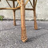 Wicker coffee table 1950