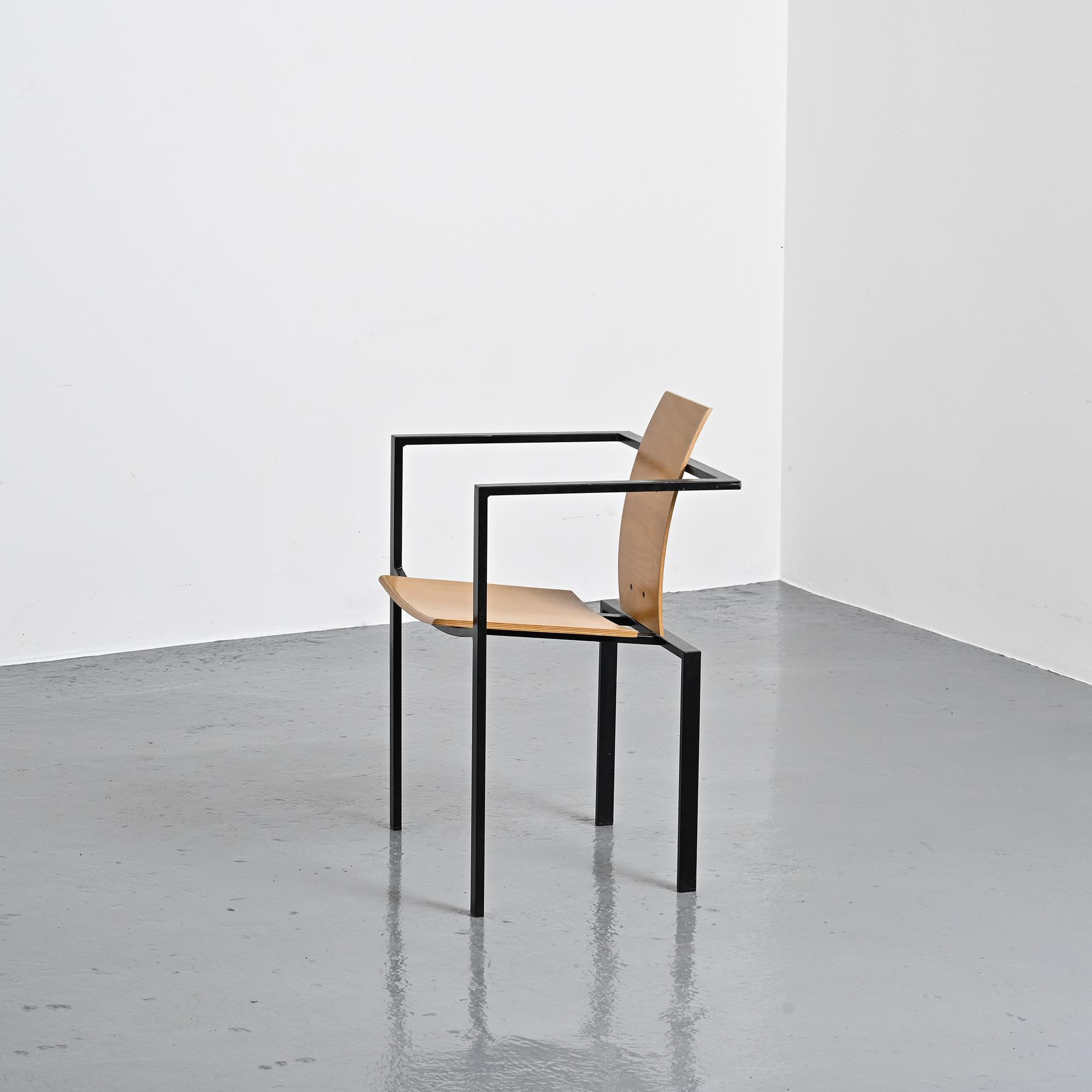 Set of six Trix chairs by Karl Friedrich Förster for KFF Design, Germany circa 1988.