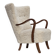 1960s, Danish design by Alfred Christensen, reupholstered, sheepskin.