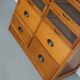 English Haberdashery Shop Cabinet with Glass Fronted Drawers, Circa 1930s