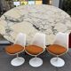 6 chaises Tulip par Eero Saarinen, édition Knoll International