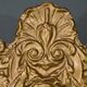Small Mirror with Parcloses in Repoussé Brass – 1900