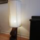 Solid wood floor lamp carved 50s
