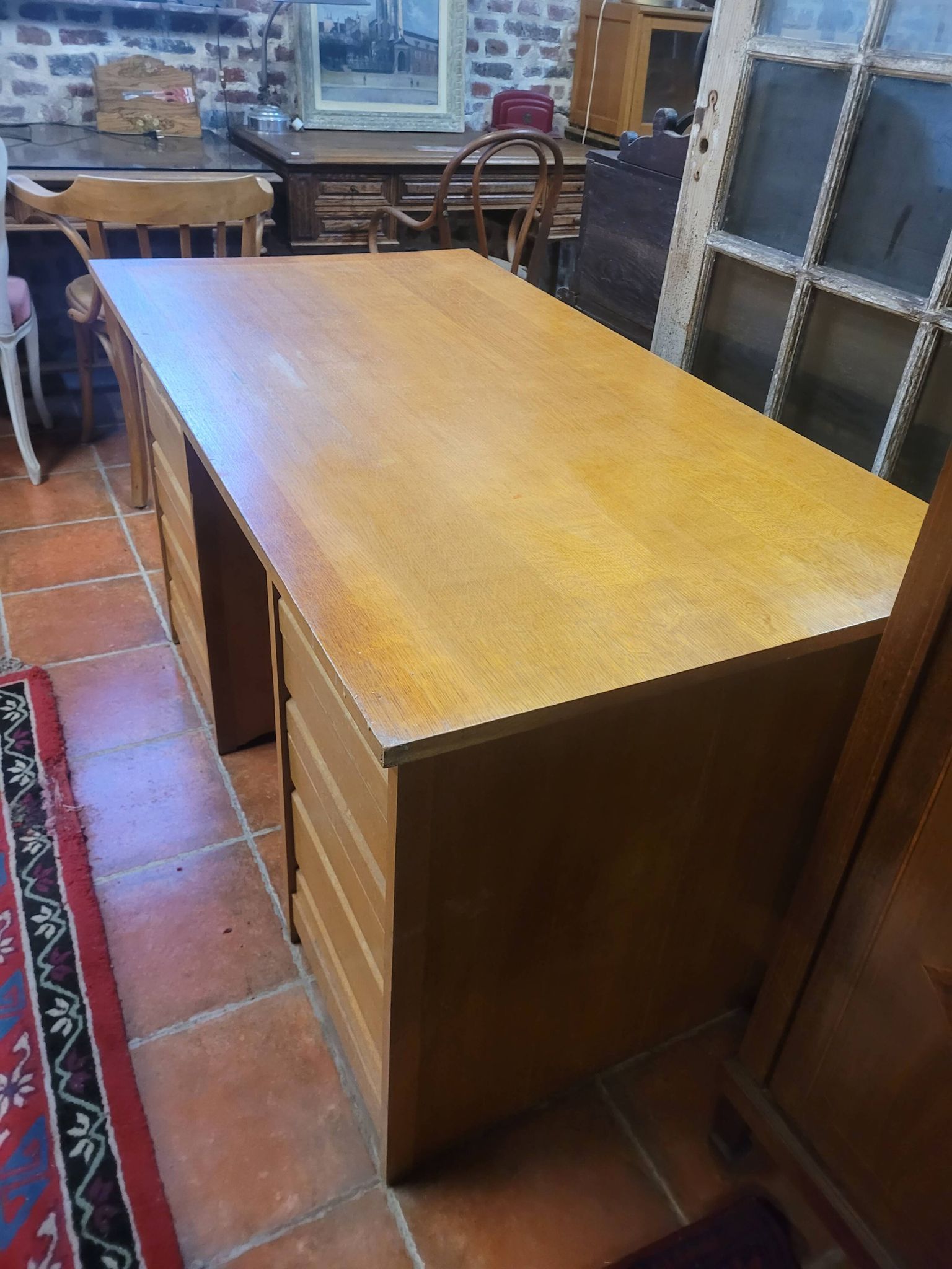 Vintage oak desk from the 60s