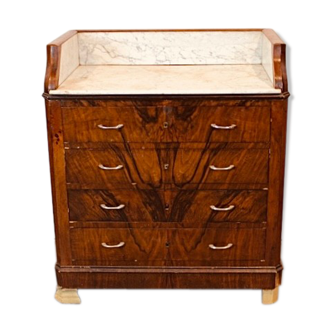Commode 4 tiroirs avec dessus en marbre