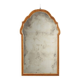 Antique walnut mirror with mercury glass, Italy, 19th century