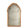 Antique walnut mirror with mercury glass, Italy, 19th century