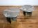 Vintage organically shaped marble side tables, Germany 1970