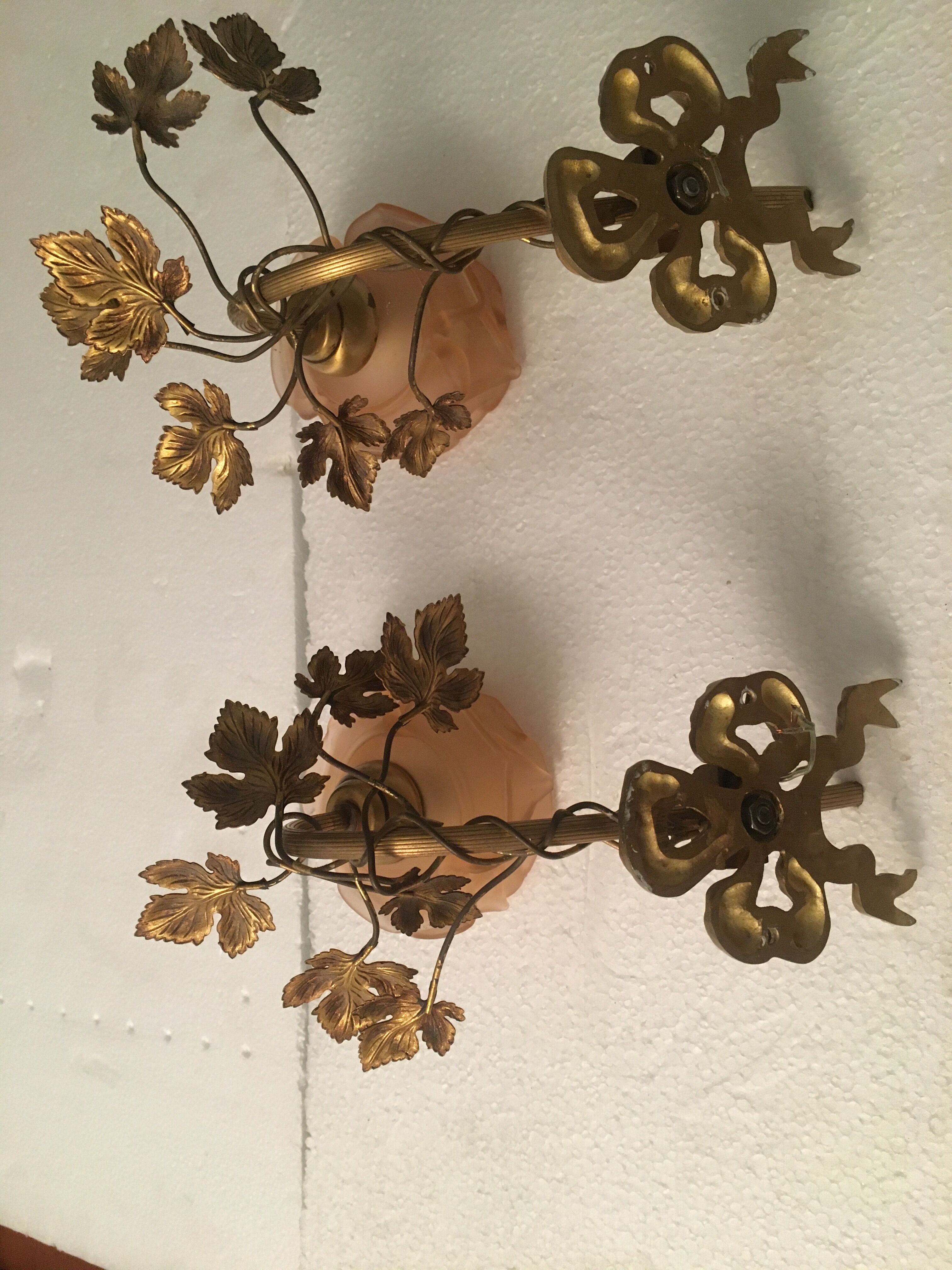 2 art deco wall wall light