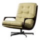 Swivel armchair in leather by Eugen Schmidt, Germany 1960