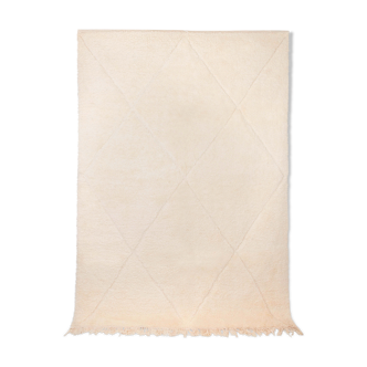 Carpet berbere beni ouarain ecru 314 x 220 cm