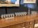 Engraved glass stemmed glass service
