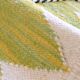 Lime green Kilim rug - 307 x 196 cm