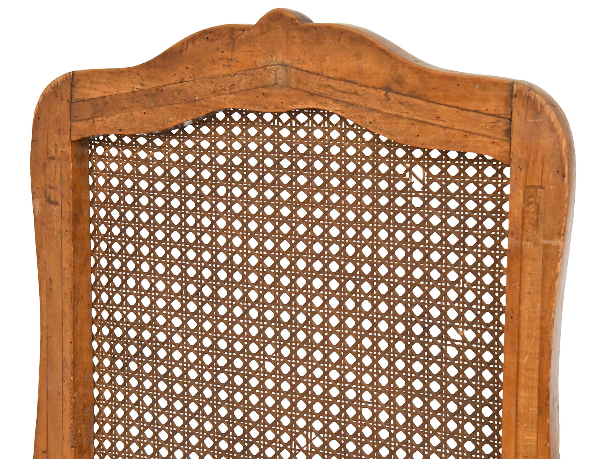 4 caned chairs from the Louis XV period stamped by Charles Delenoncourt.