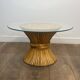 Wheat sheaf coffee table Elinor McGuire. American work. Circa 1970.