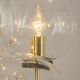 Superb brass suspension in Sciolari style, Germany, 1970s.