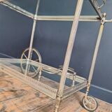 Antique trolley, vintage serving cart, drinks bar furniture.