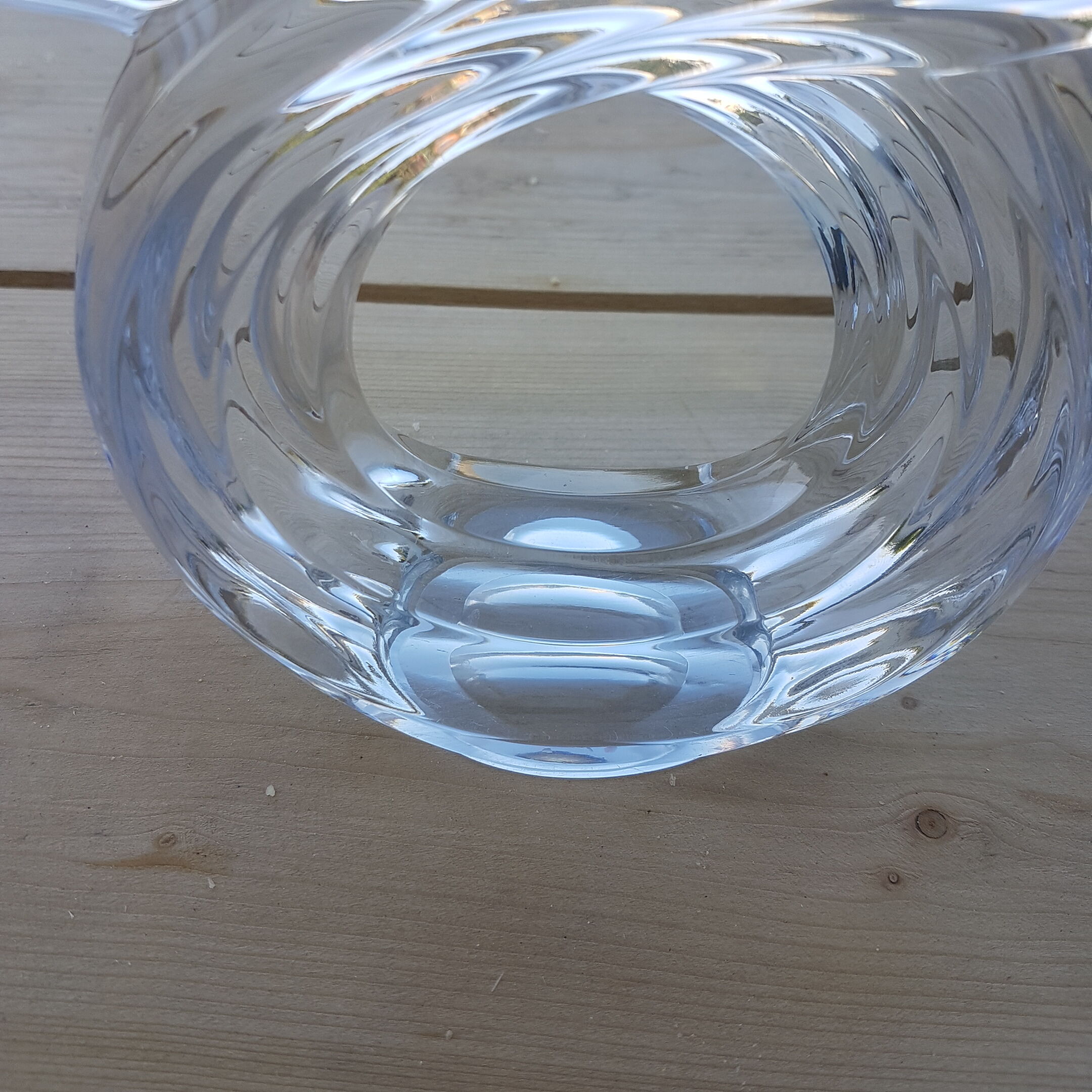 Candlesticks double arms crystal years 50-60